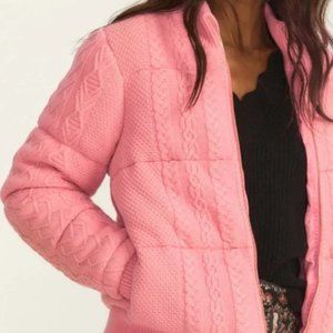 LoveShackFancy Holiday Andora Bomber Jacket NWT